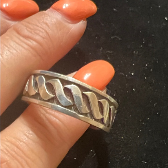925 STERLING SILVER MENS THICK HEAVY BAND RING